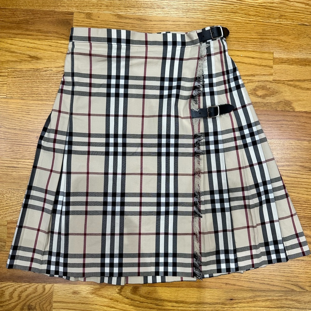 Burberry Vintage Kilt Skirt pleated with  Tartan print - 128 cm